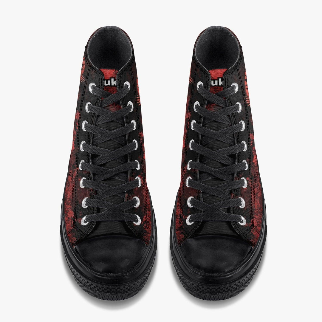 Death Note Red/Black A-Star High Anime Shoes _ Death Note _ Ayuko