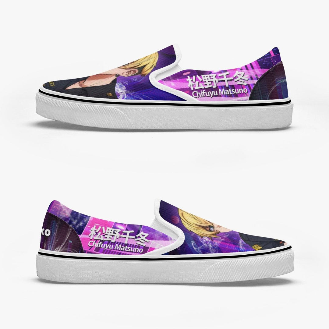 Tokyo Revengers Chifuyu Matsunoi Slip Ons Anime Shoes _ Tokyo Revengers _ Ayuko