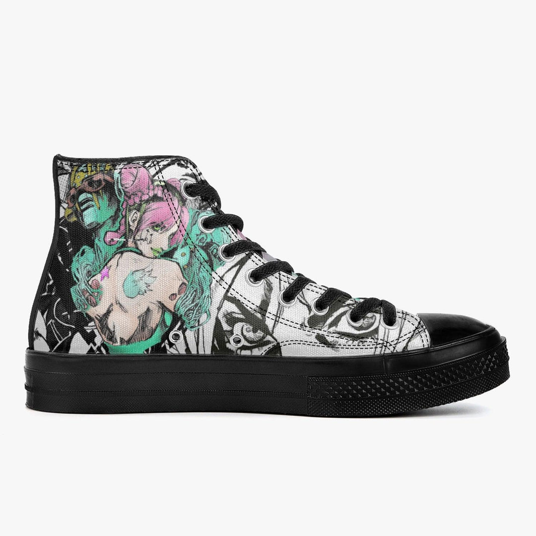 JoJo's Bizarre Adventure Jolyne Kujo A-Star High Anime Shoes _ JoJo's Bizarre Adventure _ Ayuko