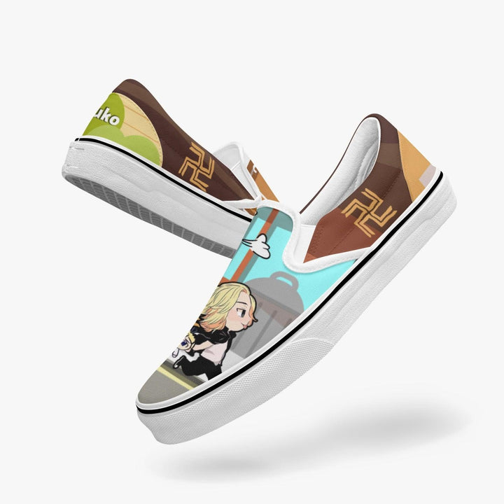 Tokyo Revengers Chibi Mikey x Draken Slip Ons Anime Shoes _ Tokyo Revengers _ Ayuko