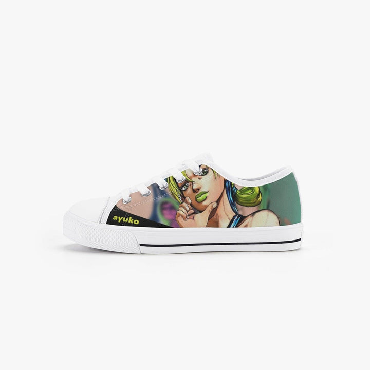 JoJo's Bizarre Adventure Jolyne Kujo Kids A-Star Low Anime Shoes _ JoJo's Bizarre Adventure _ Ayuko