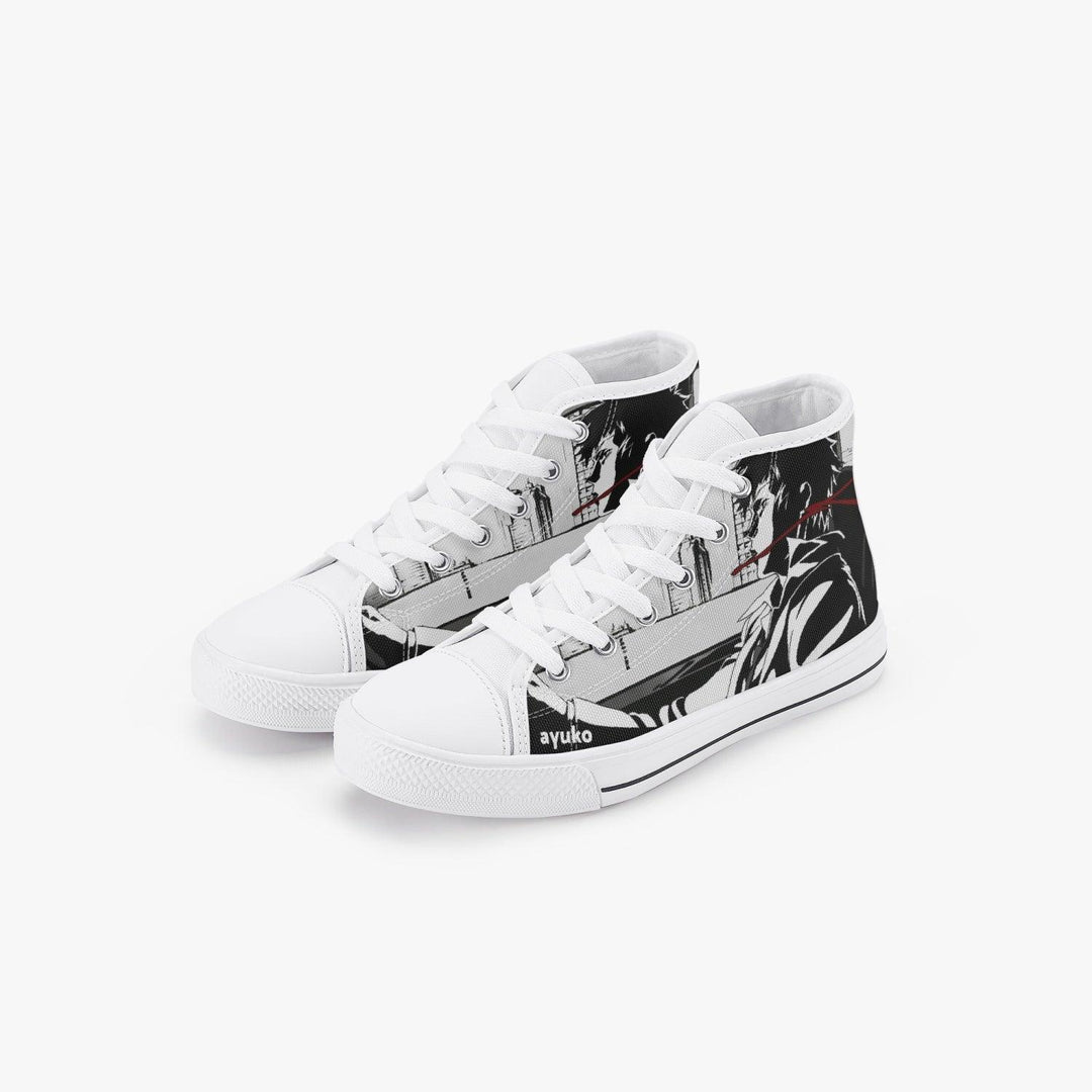 Psycho-Pass Kogami B&W Kids A-Star High Anime Shoes _ Psycho-Pass _ Ayuko