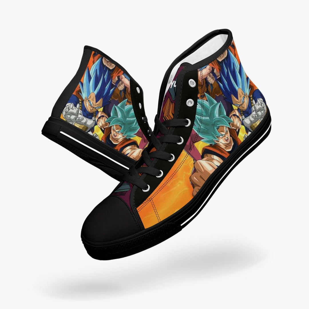 Dragon Ball Z Son Goku and Vegetta A-Star Mid Anime Shoes _ Dragon Ball Z _ Ayuko