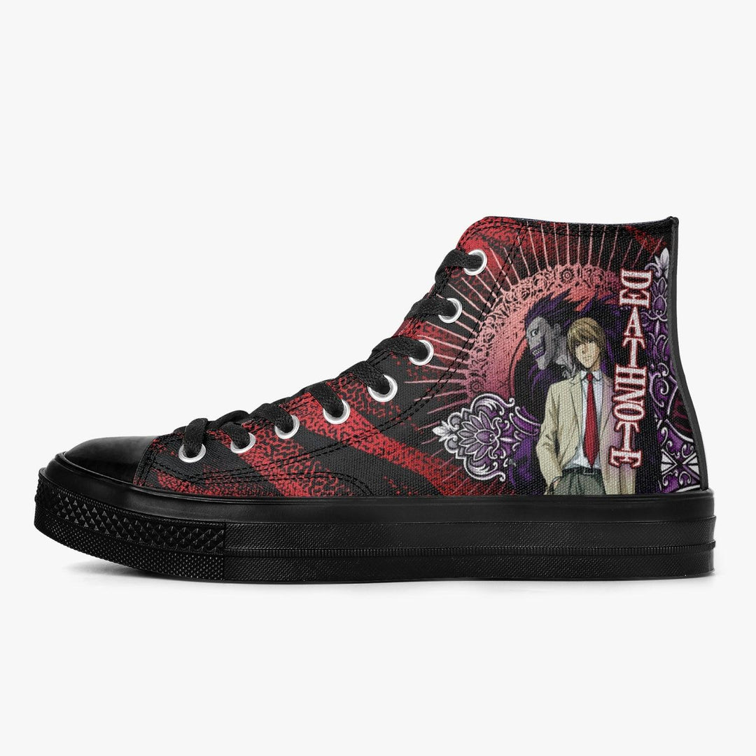 Death Note Red/Black A-Star High Anime Shoes _ Death Note _ Ayuko