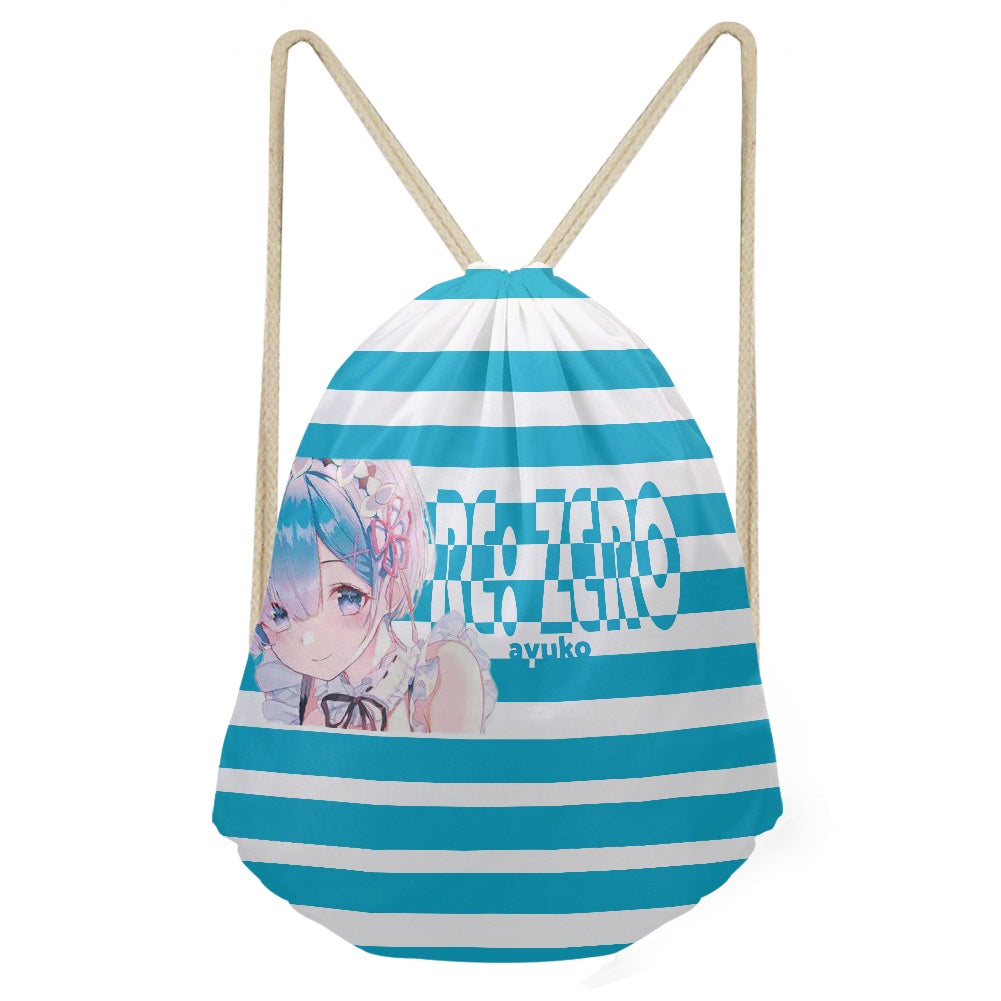 Re:Zero Anime Drawstring Bag