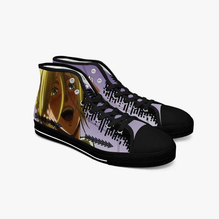 Attack On Titan Annie Leonhart A-Star Mid Anime Shoes _ Attack On Titan _ Ayuko