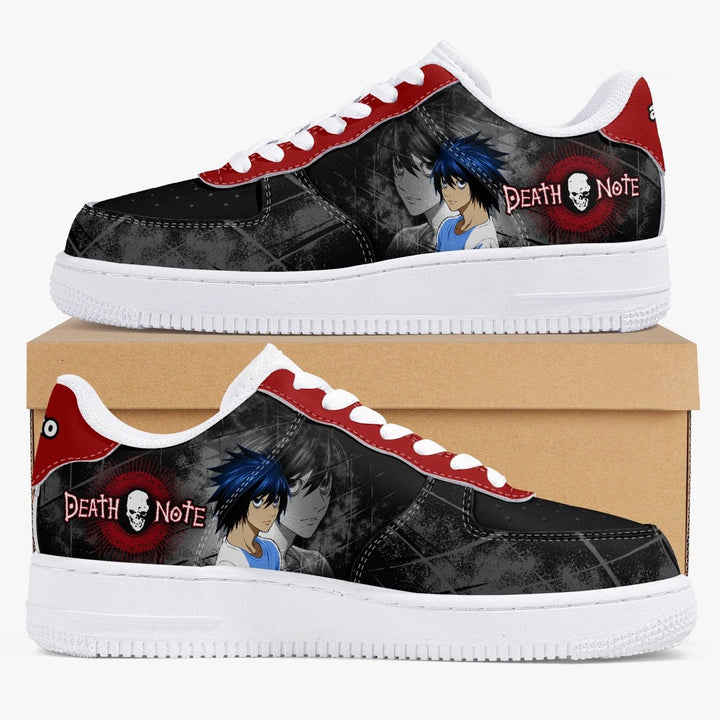 Death Note L Black Red AF1 Anime Shoes _ Death Note _ Ayuko