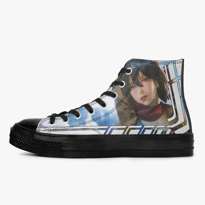 Attack On Titan Mikasa Ackerman A-Star High Anime Shoes _ Attack On Titan _ Ayuko