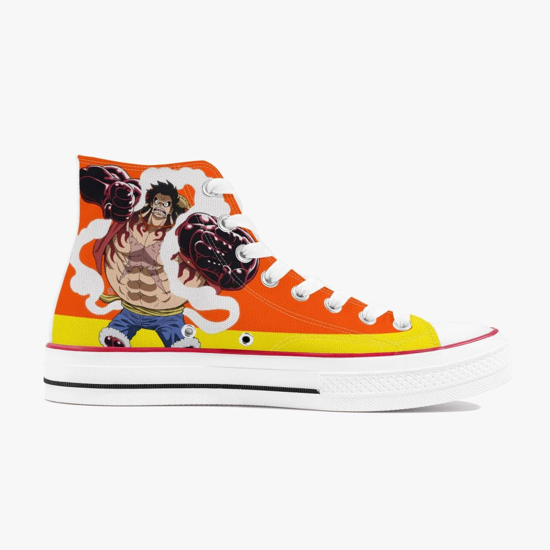 One Piece Luffy Armament Haki A-Star High White Anime Shoes _ One Piece _ Ayuko