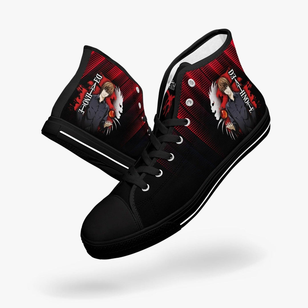 Death Note Light Yagami Red Black A-Star Mid Anime Shoes _ Death Note _ Ayuko