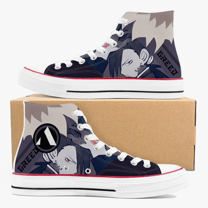 Fullmetal Alchemist Greed A-Star High White Anime Shoes _ Fullmetal Alchemist _ Ayuko