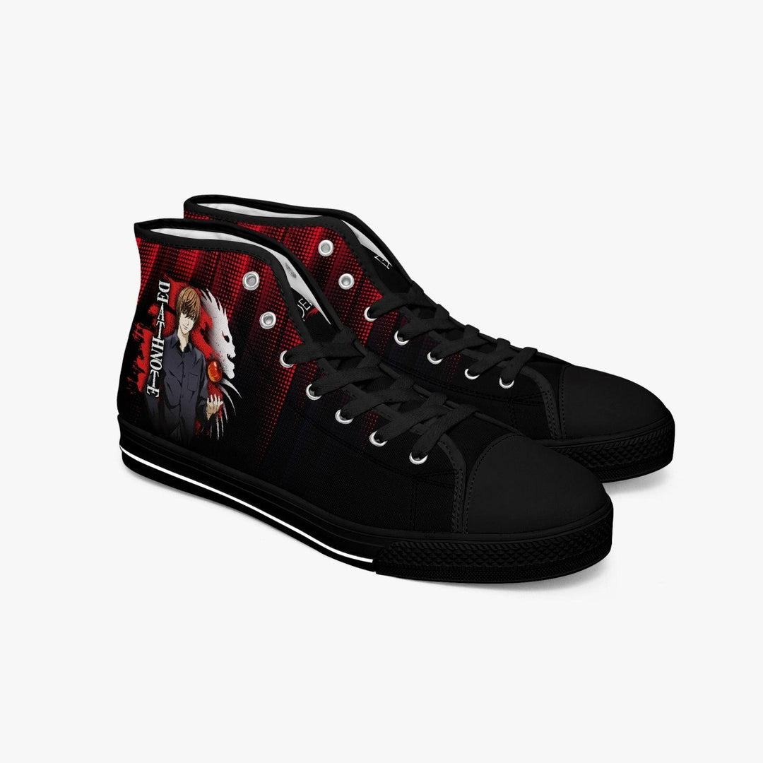 Death Note Light Yagami Red Black A-Star Mid Anime Shoes _ Death Note _ Ayuko