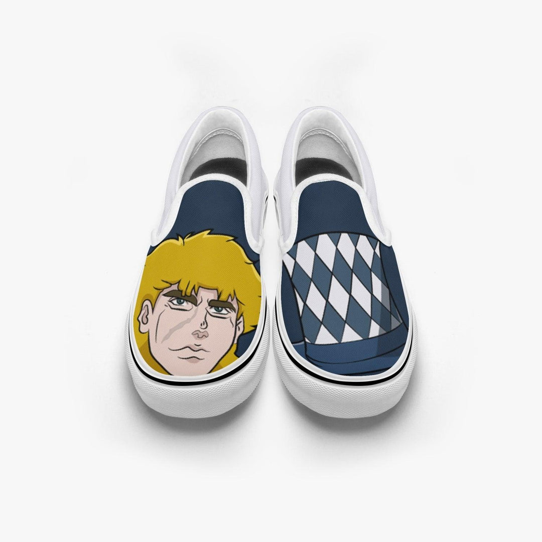 JoJo's Bizarre Adventure Robert E Speedwagon Slip Ons Anime Shoes _ JoJo's Bizarre Adventure _ Ayuko