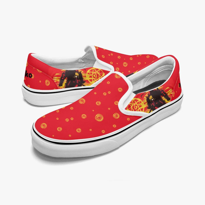 Fullmetal Alchemist Edward Slip Ons Anime Shoes _ Fullmetal Alchemist _ Ayuko