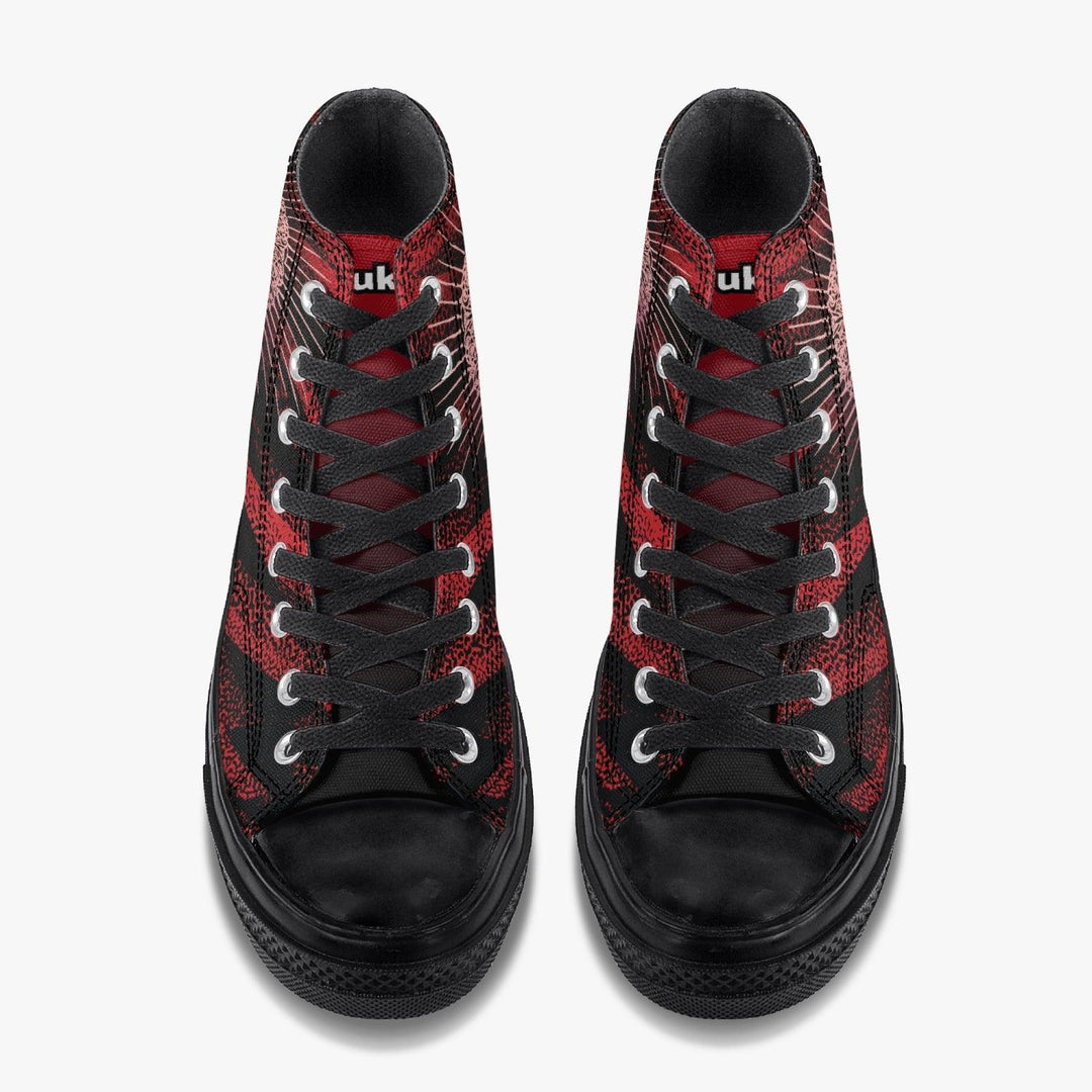 Death Note Red/Black A-Star High Anime Shoes _ Death Note _ Ayuko