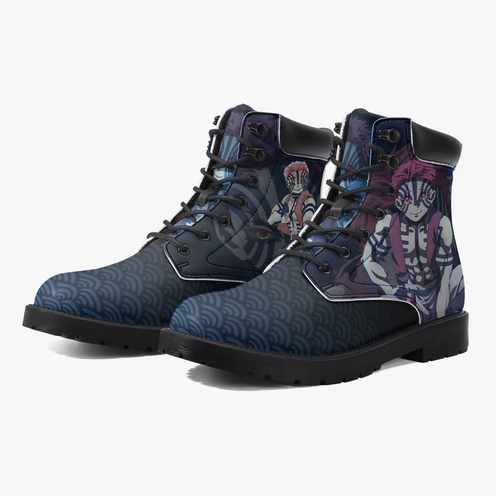 Demon Slayer Akaza Casual Leather Boots Anime Shoes _ Demon Slayer _ Ayuko