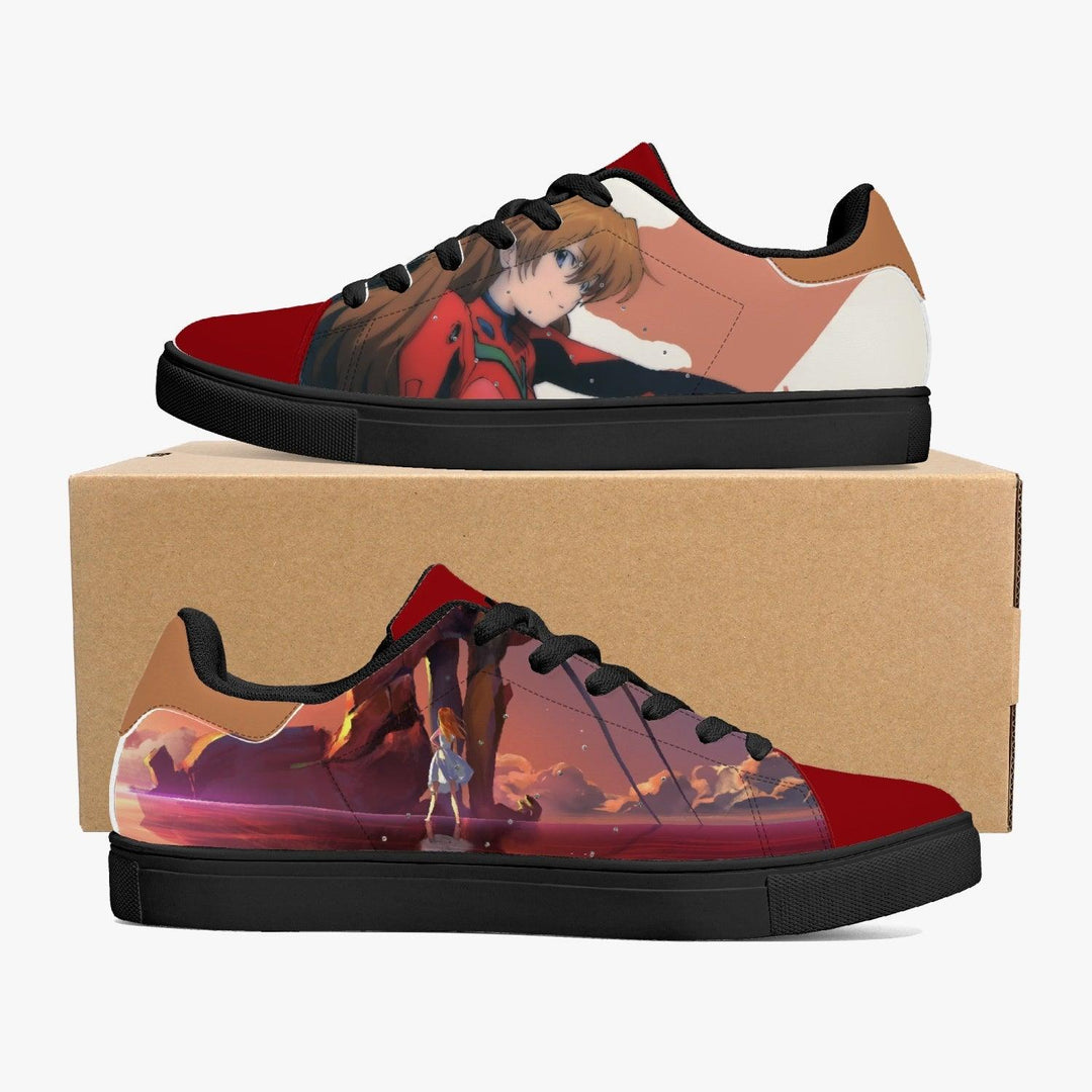 Neon Genesis Evangelion Asuka Langley Soryu Skate Anime Shoes _ Neon Genesis Evangelion _ Ayuko