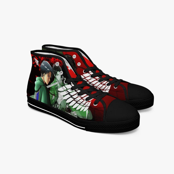 Attack On Titan Levi Ackerman A-Star Mid Anime Shoes _ Attack On Titan _ Ayuko