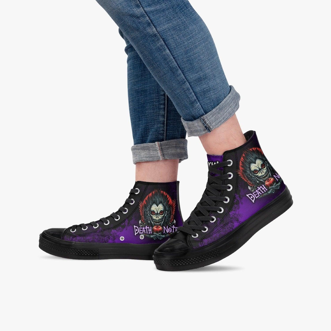 Death Note Ryuk Purple Black A-Star High Anime Shoes _ Death Note _ Ayuko