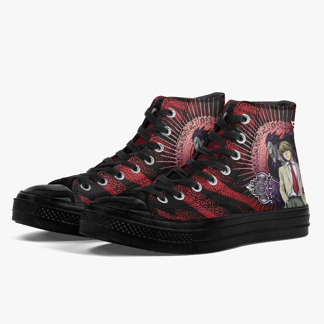 Death Note Red/Black A-Star High Anime Shoes _ Death Note _ Ayuko