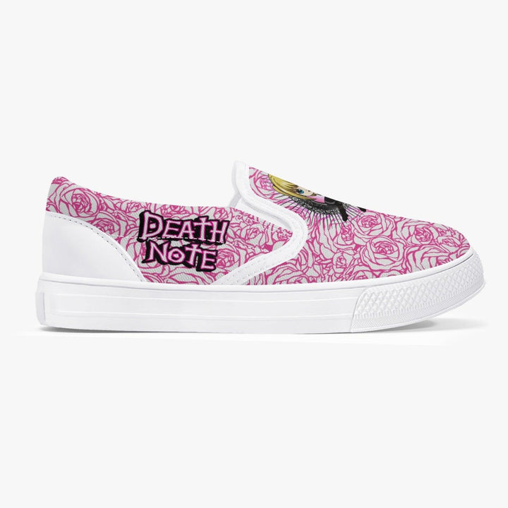 Death Note Misa Pink Roses Kids Slip Ons Anime Shoes _ Death Note _ Ayuko