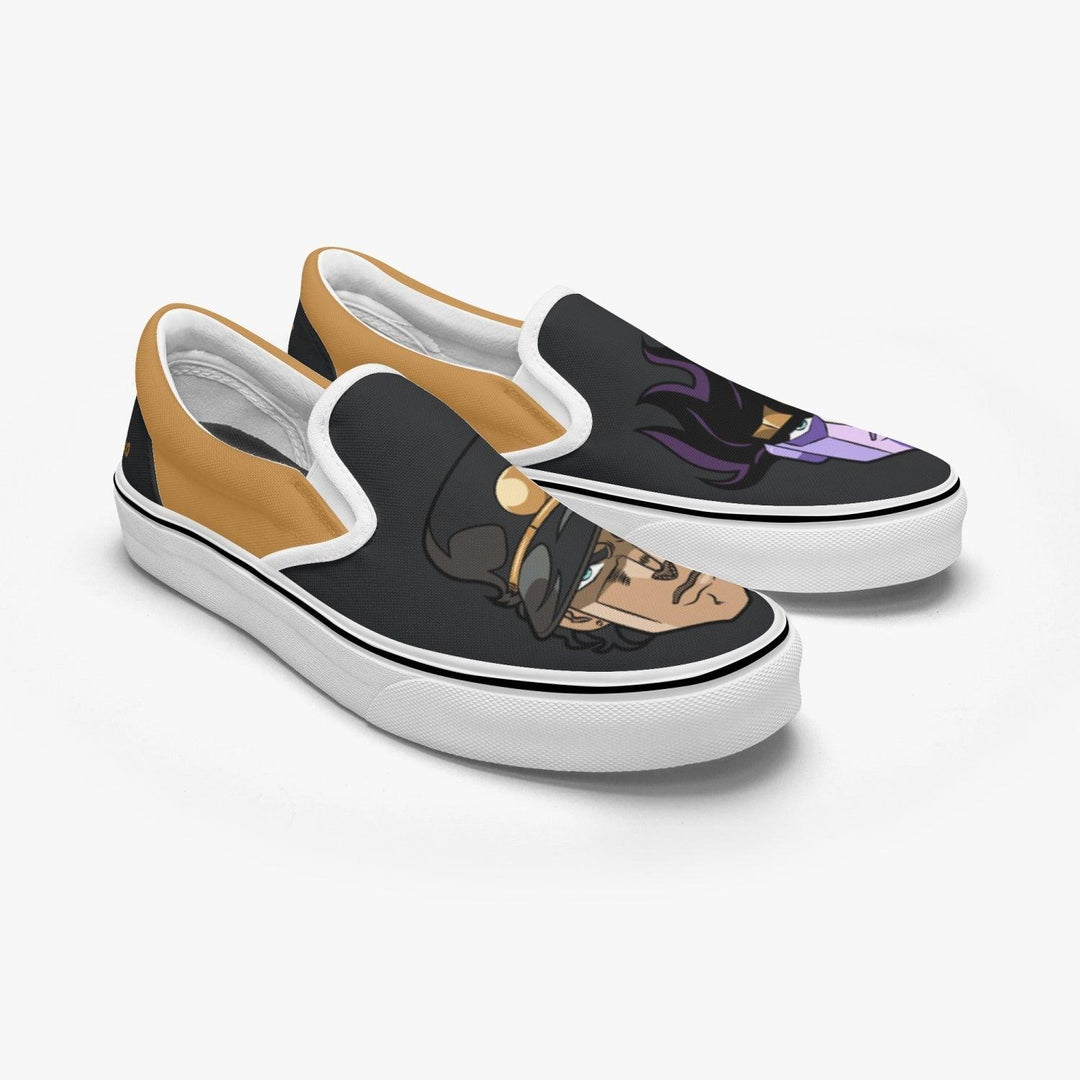 JoJo's Bizarre Adventure Jotaro Kujo Slip Ons Anime Shoes _ JoJo's Bizarre Adventure _ Ayuko