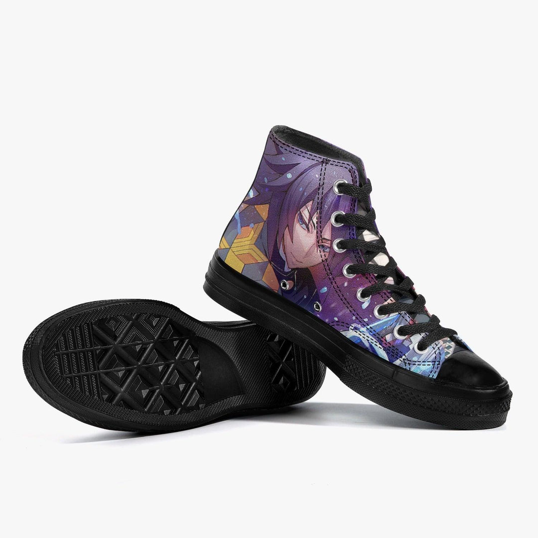 Demon Slayer Giyu Tomioka A-Star High Anime Shoes _ Demon Slayer _ Ayuko