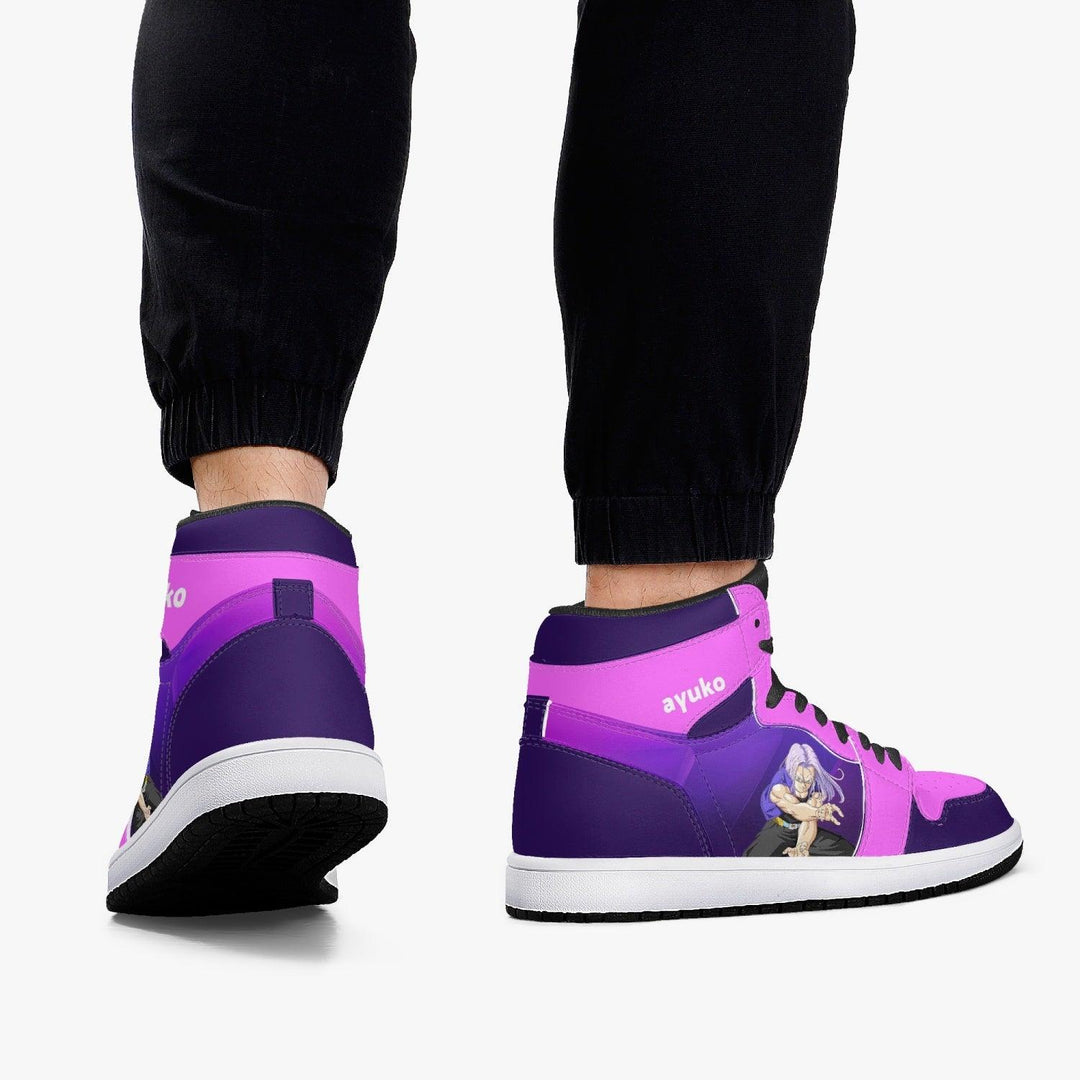 Dragon Ball Z Trunks Purple/Pink JD1 Mid Anime Shoes _ Dragon Ball Z _ Ayuko