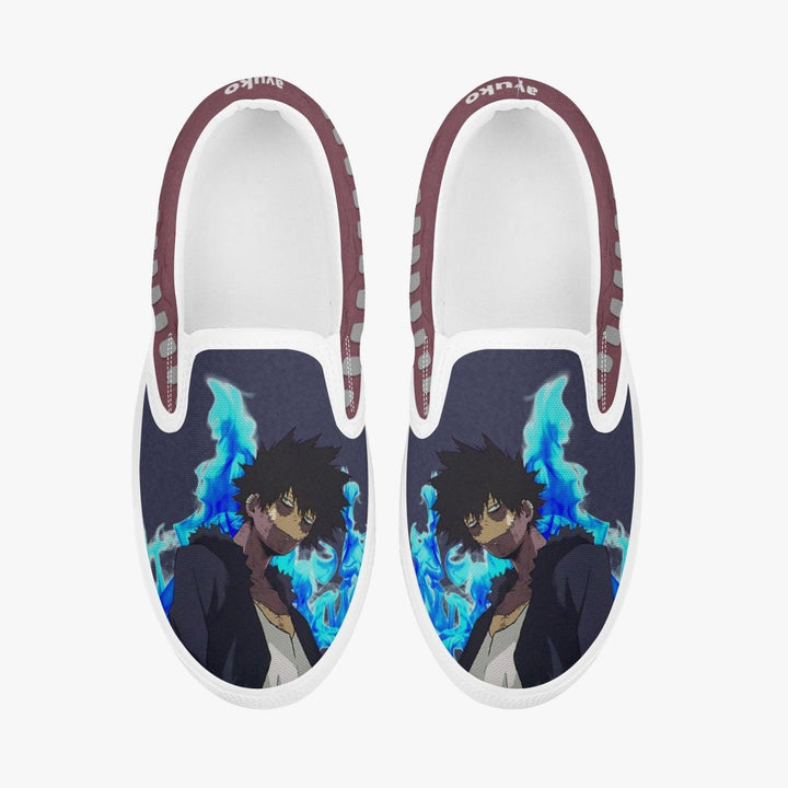 My Hero Academia Dabi Kids Slipons Anime Shoes _ My Hero Academia _ Ayuko