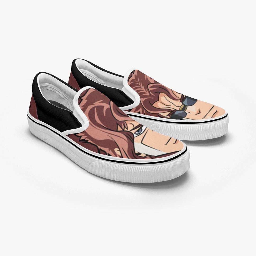 JoJo's Bizarre Adventure Noriaki Kakyoin Slip Ons Anime Shoes _ JoJo's Bizarre Adventure _ Ayuko