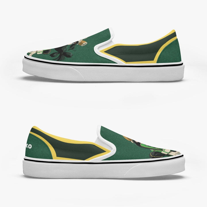 My Hero Academia Tsuya Asui Slip Ons Anime Shoes _ My Hero Academia _ Ayuko