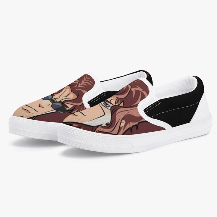 JoJo's Bizarre Adventure Noriaki Kakyoin Kids Slip Ons Anime Shoes _ JoJo's Bizarre Adventure _ Ayuko