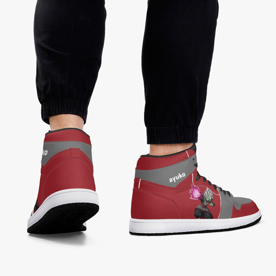 Dragon Ball Z Zamasu Red/Grey JD1 Mid Anime Shoes _ Dragon Ball Z _ Ayuko