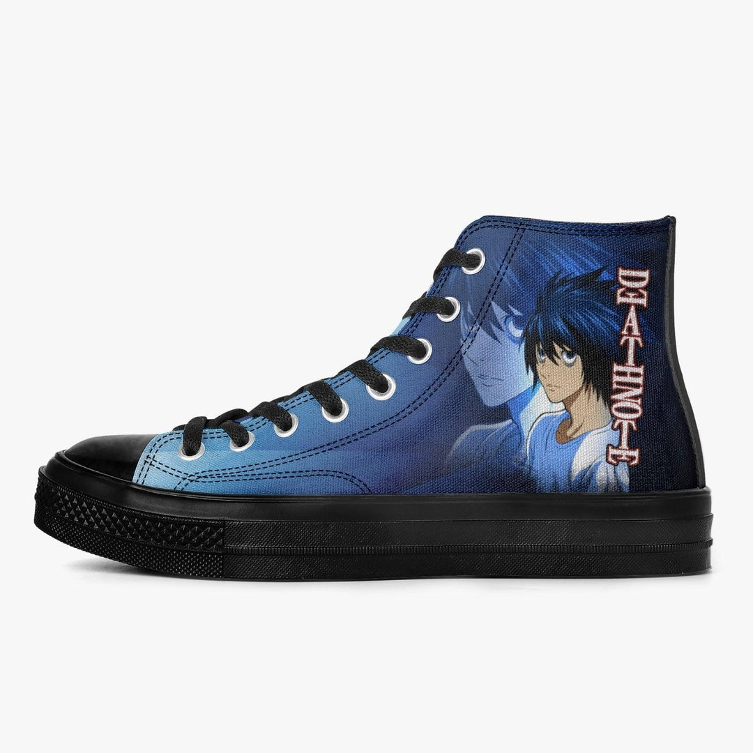 Death Note 'L' Blue A-Star High Anime Shoes _ Death Note _ Ayuko