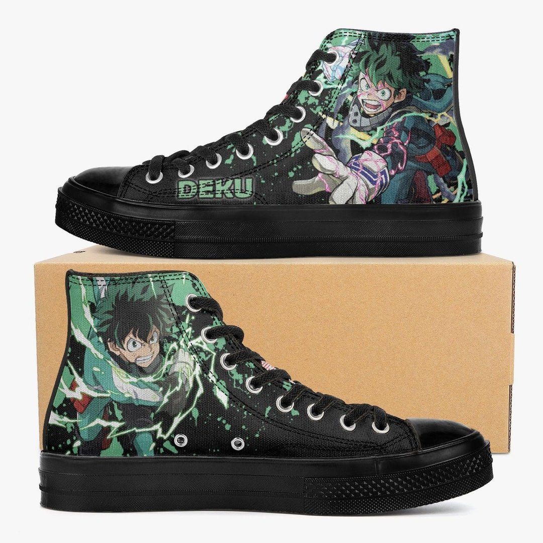 My Hero Academia Deku A-Star High Anime Shoes _ My Hero Academia _ Ayuko