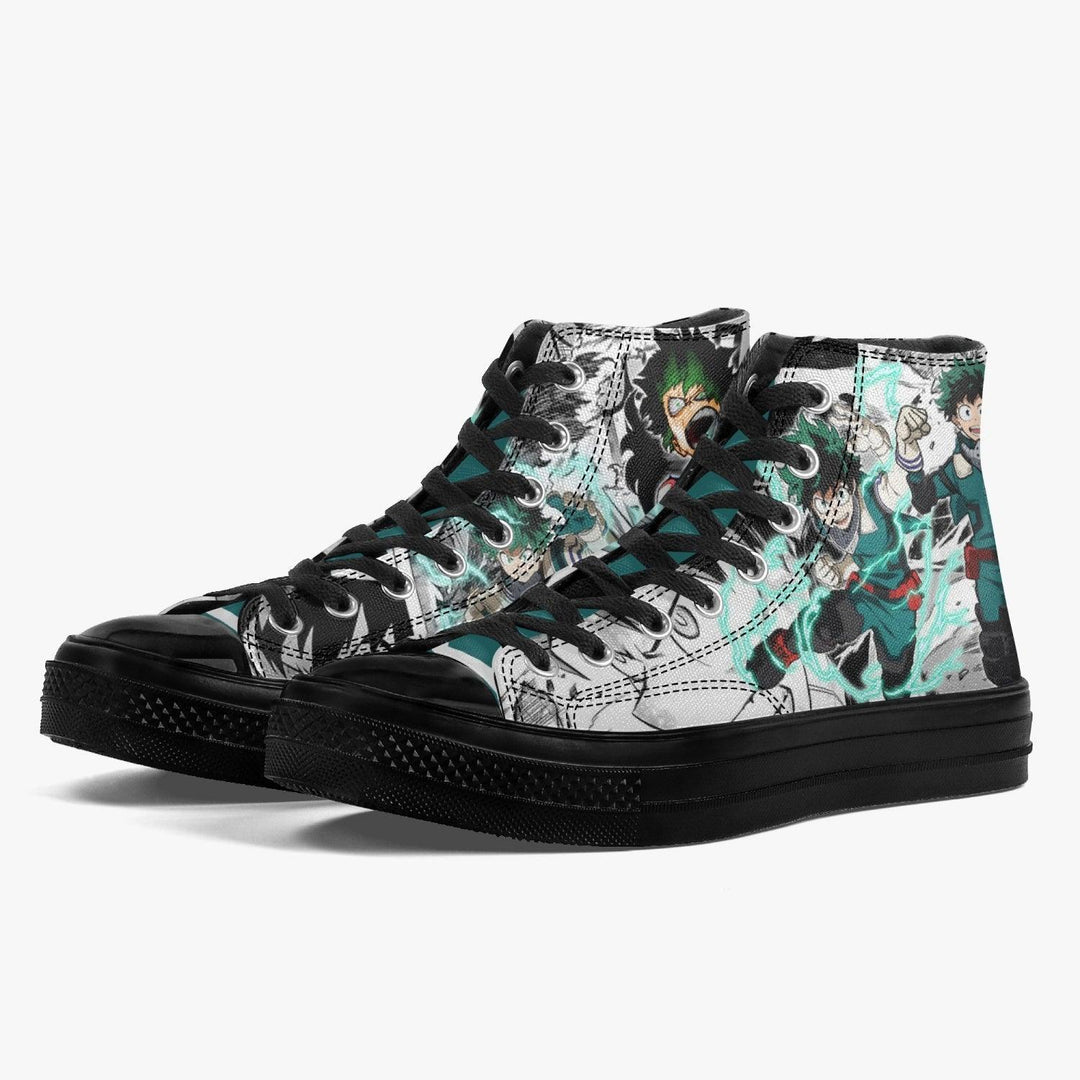 My Hero Academia Deku A-Star High Anime Shoes _ My Hero Academia _ Ayuko