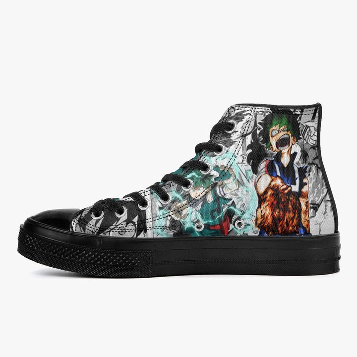 My Hero Academia Deku A-Star High Anime Shoes _ My Hero Academia _ Ayuko