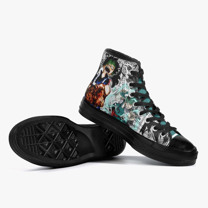 My Hero Academia Deku A-Star High Anime Shoes _ My Hero Academia _ Ayuko