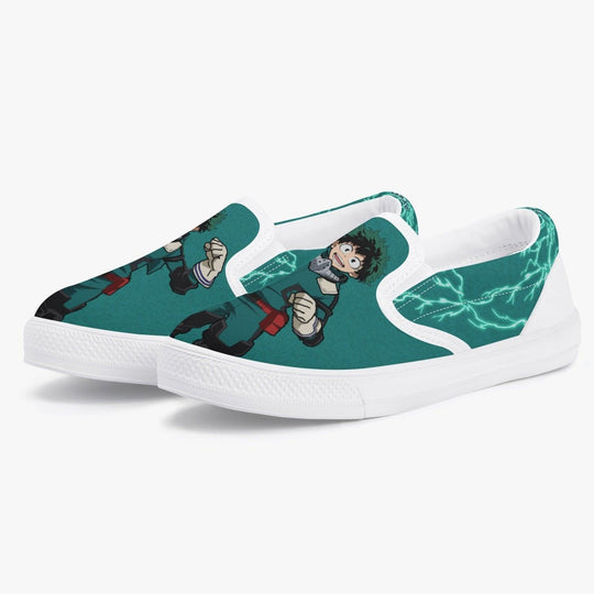 My Hero Academia Deku Kids Slipons Anime Shoes _ My Hero Academia _ Ayuko