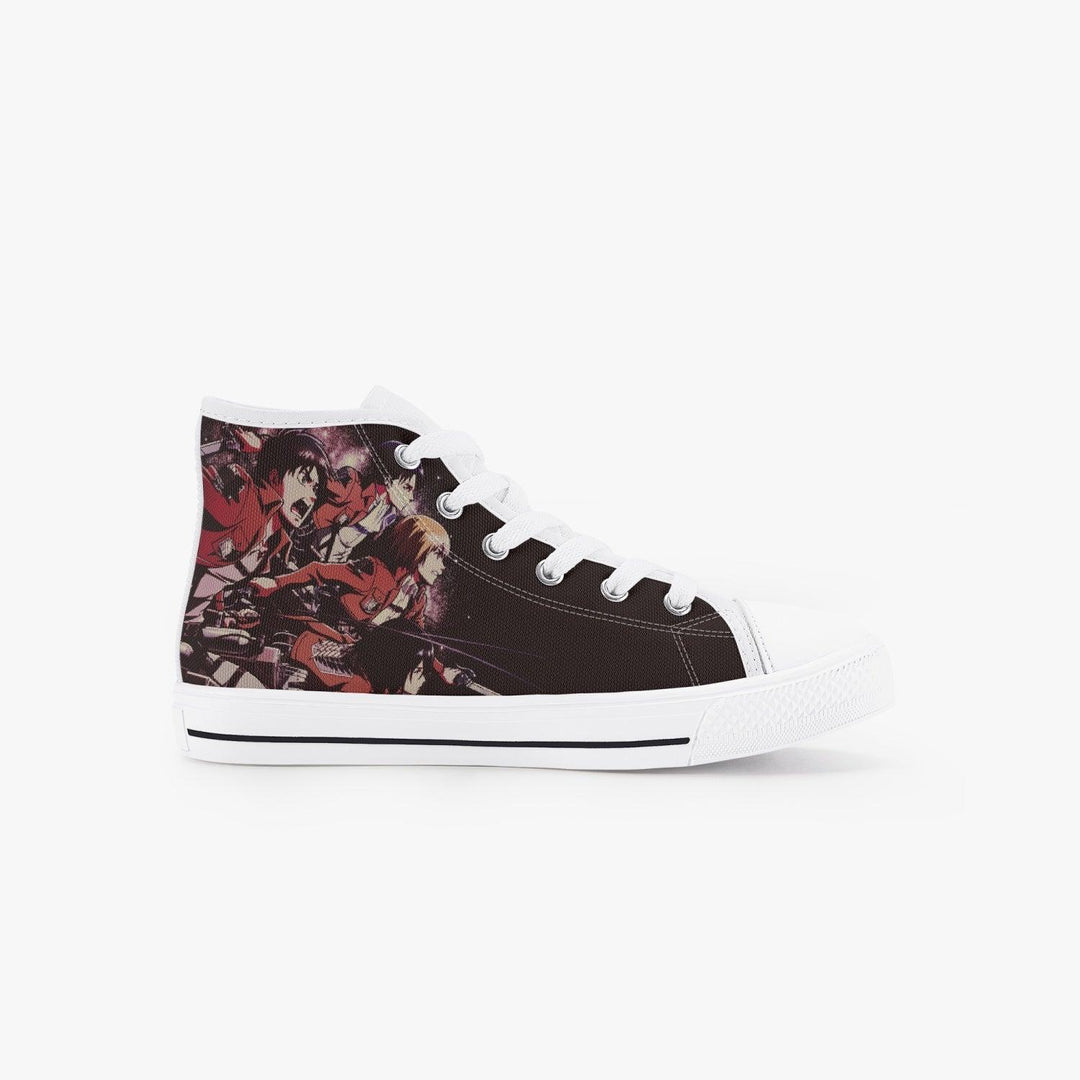 Attack On Titan Eren Levi Armin Kids A-Star High Anime Shoes _ Attack On Titan _ Ayuko