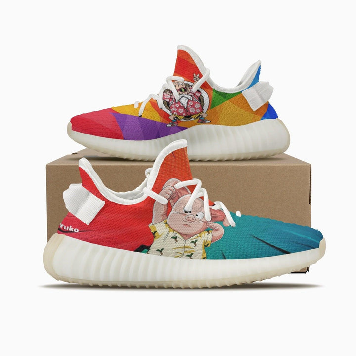 Dragon Ball Z Master Roshi and Oolong YZ White Anime Shoes _ Dragon Ball Z _ Ayuko