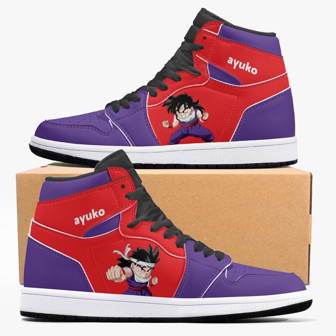 Dragon Ball Z Young Gohan Purple/Red JD1 Mid Anime Shoes _ Dragon Ball Z _ Ayuko