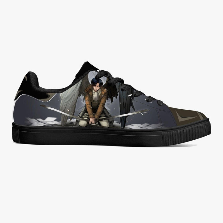 Attack On Titan Levi Ackerman Skate Anime Shoes _ Attack On Titan _ Ayuko