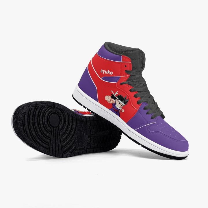 Dragon Ball Z Young Gohan Purple/Red JD1 Mid Anime Shoes _ Dragon Ball Z _ Ayuko