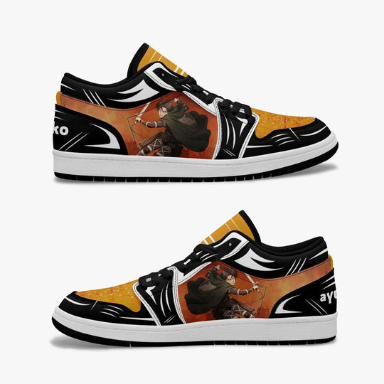 Attack On Titan Levi Ackerman JD1 Low Anime Shoes _ Attack On Titan _ Ayuko