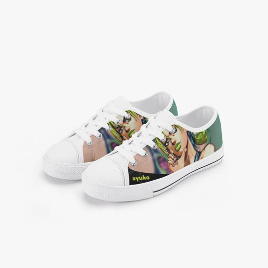 JoJo's Bizarre Adventure Jolyne Kujo Kids A-Star Low Anime Shoes _ JoJo's Bizarre Adventure _ Ayuko