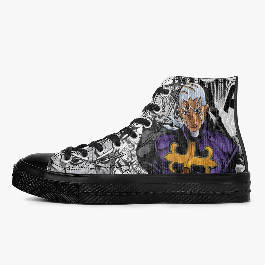 JoJo's Bizarre Adventure Enrico Pucci A-Star High Anime Shoes _ JoJo's Bizarre Adventure _ Ayuko