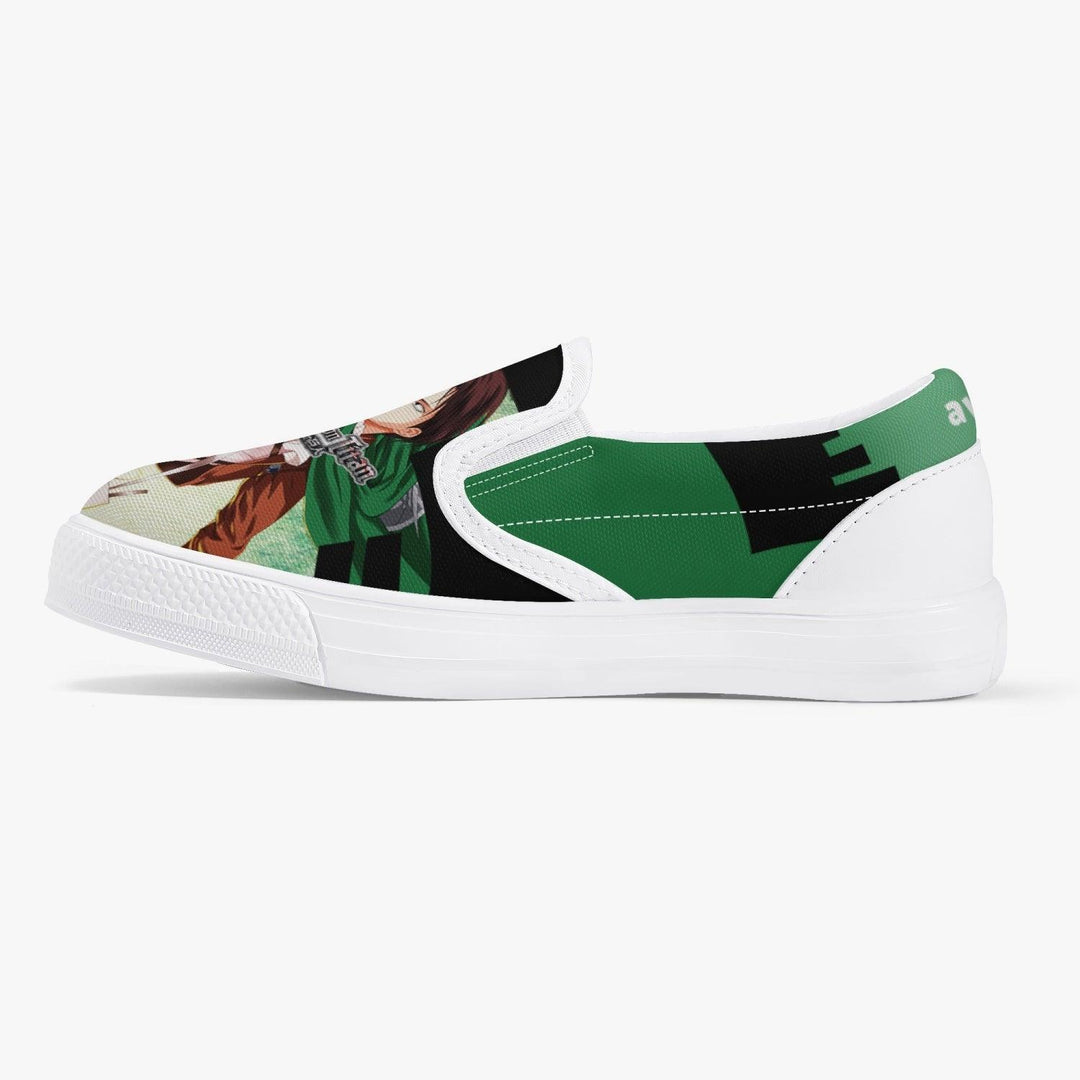 Attack On Titan Levi Ackerman Kids Slip Ons Anime Shoes _ Attack On Titan _ Ayuko