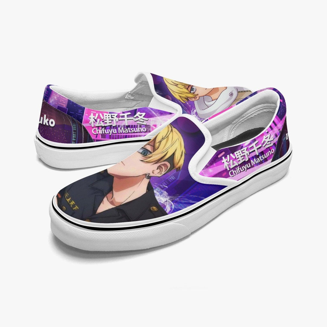 Tokyo Revengers Chifuyu Matsunoi Slip Ons Anime Shoes _ Tokyo Revengers _ Ayuko