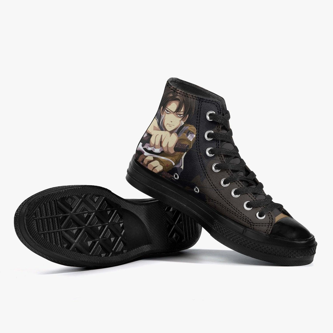 Attack On Titan Levi Ackerman A-Star High Anime Shoes _ Attack On Titan _ Ayuko